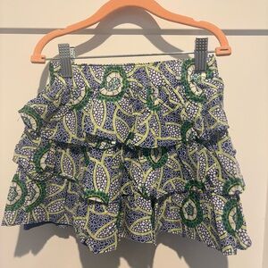 Janie and Jack Blue and Green Kids Skirt Set